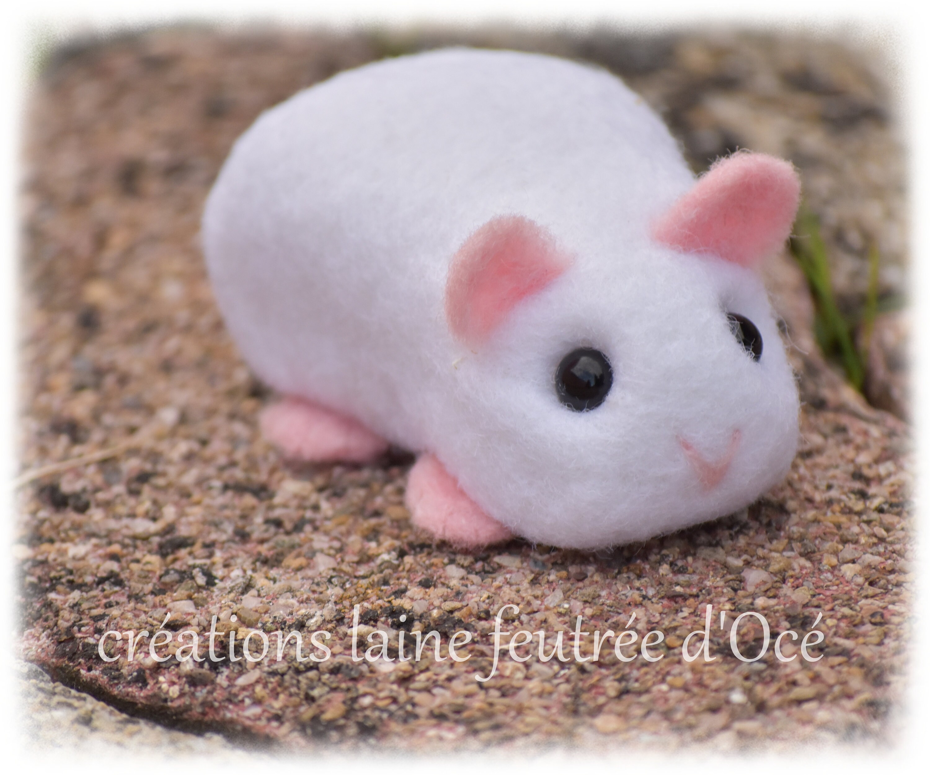 Hübsche kleine ganz weiße Versuchskaninchen aus gefilzter | Etsy