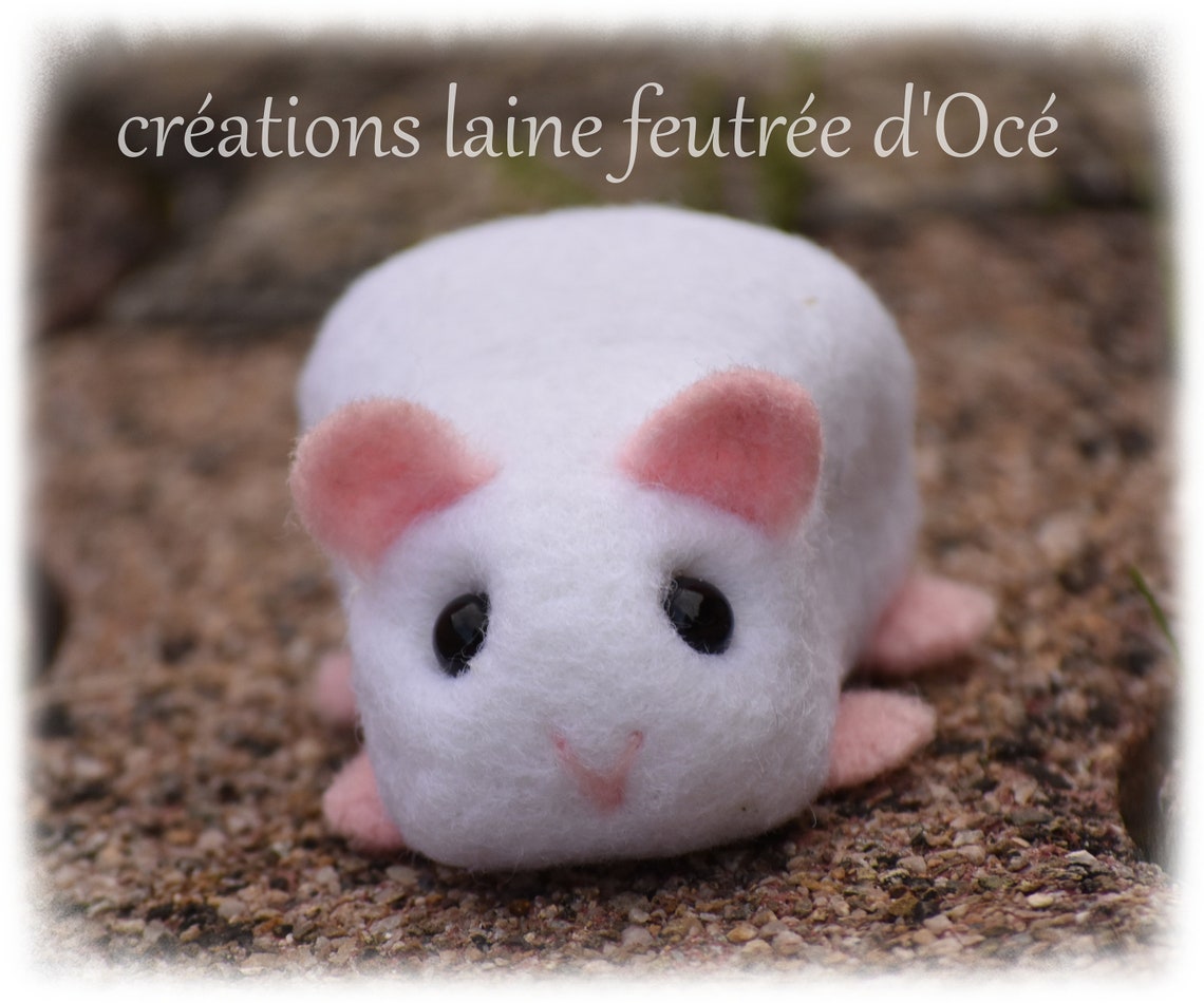 Hübsche kleine ganz weiße Versuchskaninchen aus gefilzter | Etsy