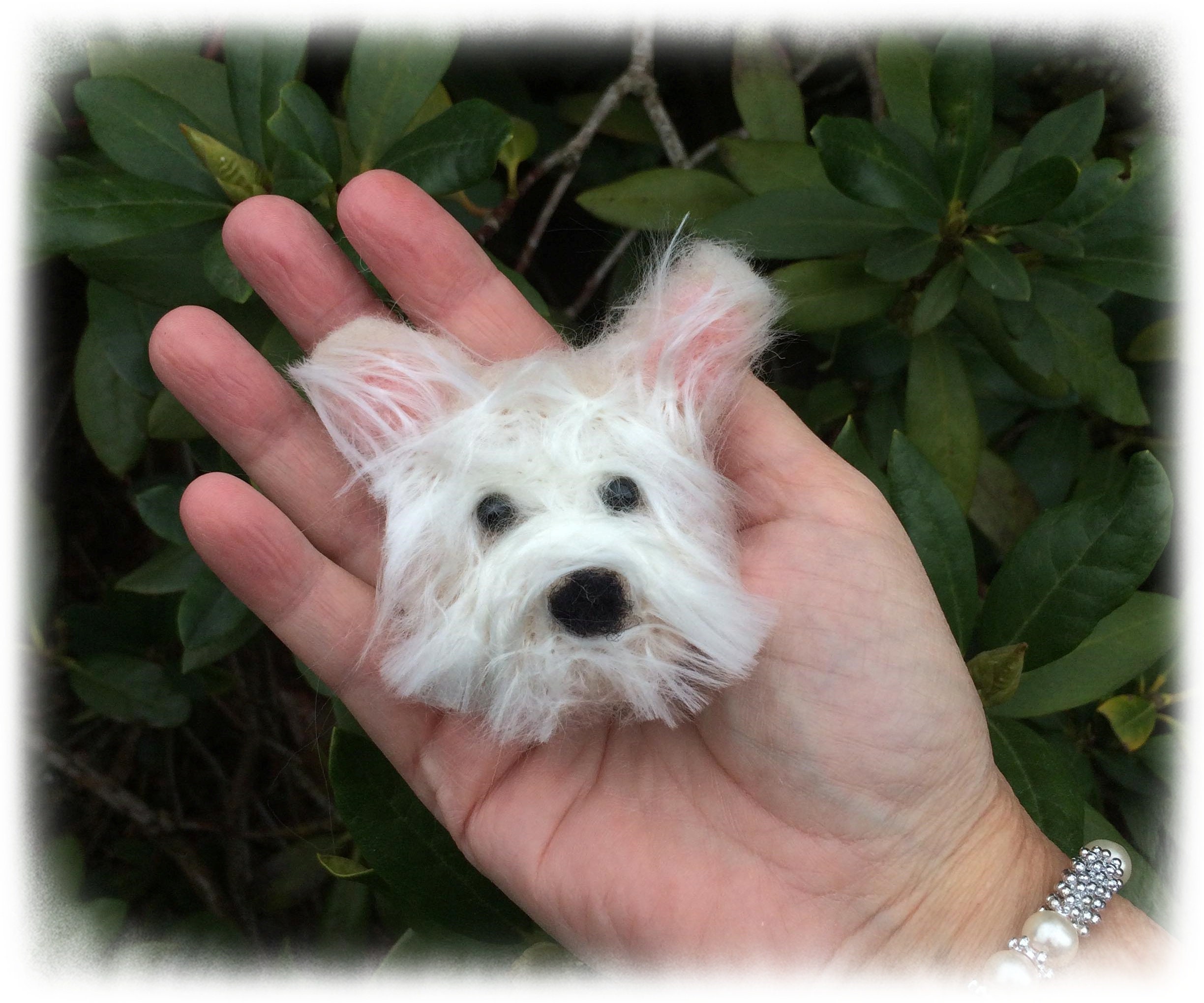 Tier aus gefilzter Wolle Westie Hund Geschenkidee Hand Etsy