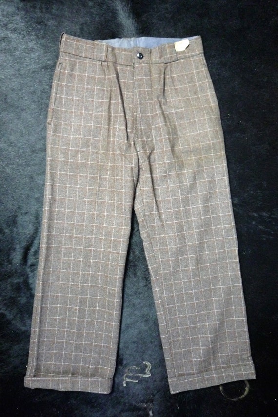 mens plaid pants size 44