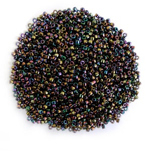 5 g Perles Miyuki Delicas 11/0 DB023 - Metallic Smoky Gold Iris