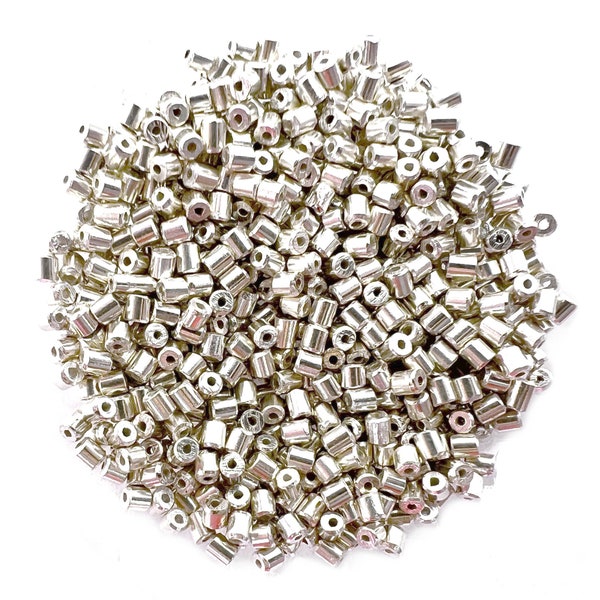 20 x Perles tubes argent sterling Karen Hill Tribe 2 mm