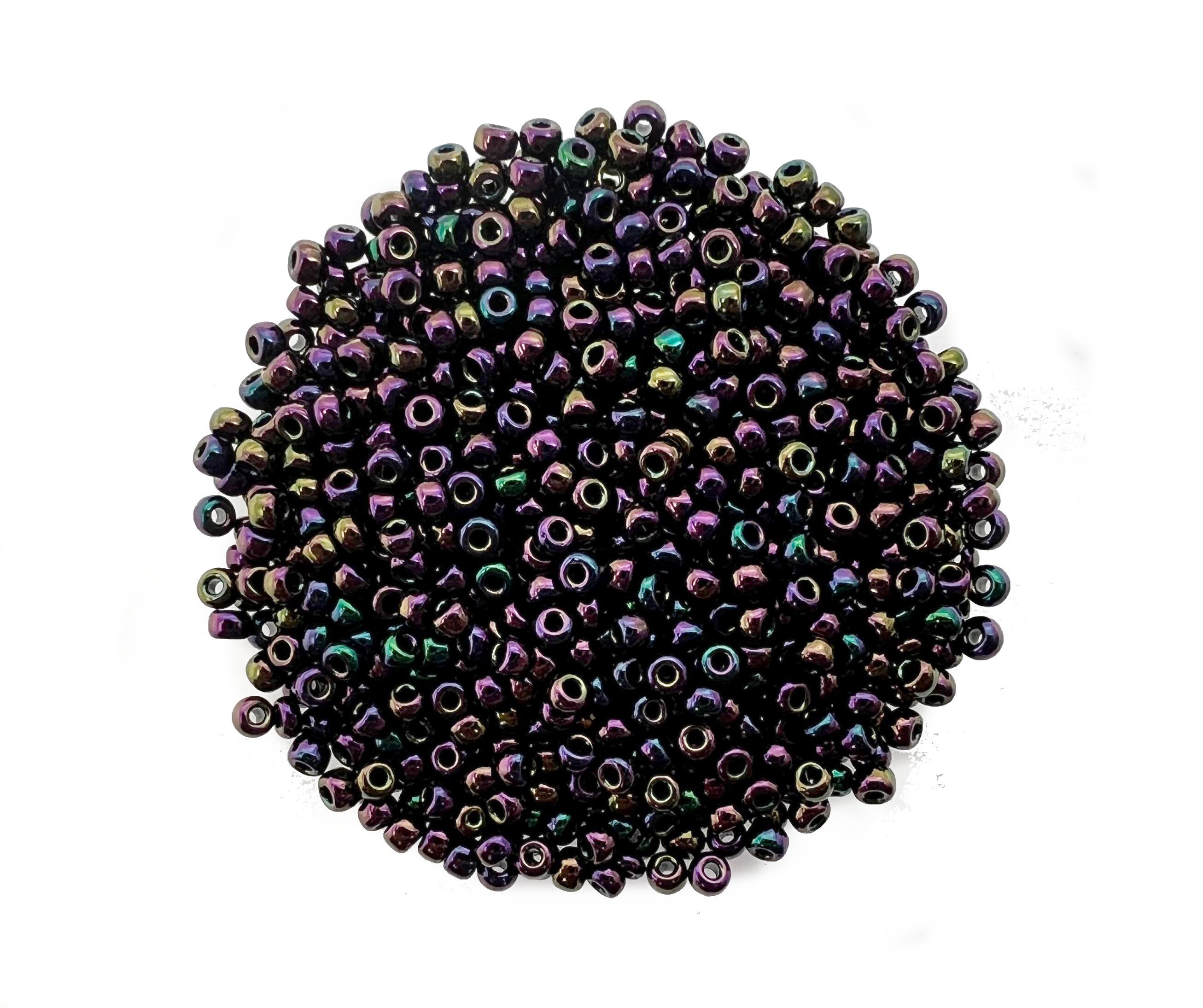 8-454, Miyuki 22g Metallic Dark Plum Iris 8-454, Miyuki 22g Metallic Dark Plum Iris