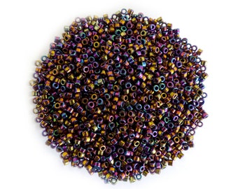 5 g Perles Miyuki Delicas 11/0 DB0029 - Metallic Purple Gold Iris