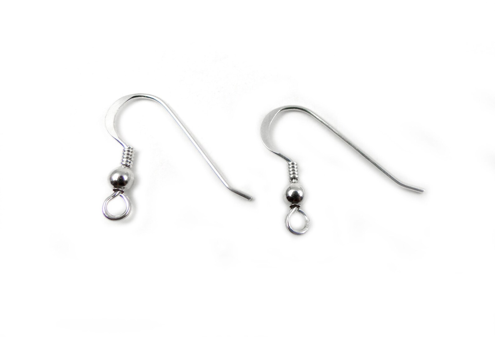 Boucles D'oreilles Crochets Argent 925 - 28mm - Fait Main - Neuf - Origine France