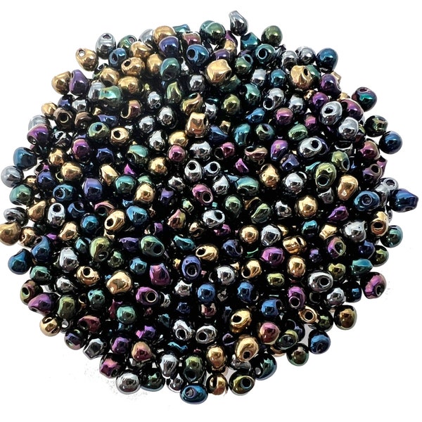 10 g drop beads Miyuki 8/0 DP-MIX-08 - Metallic Rain
