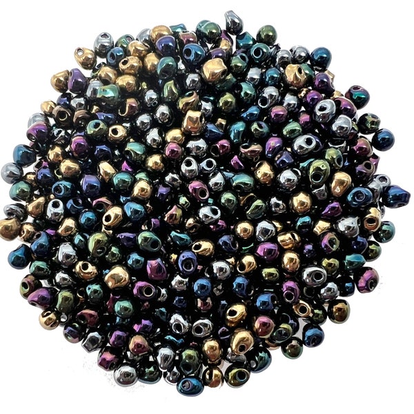 10 g drop beads Miyuki  8/0 DP-MIX-08 - Metallic Rain