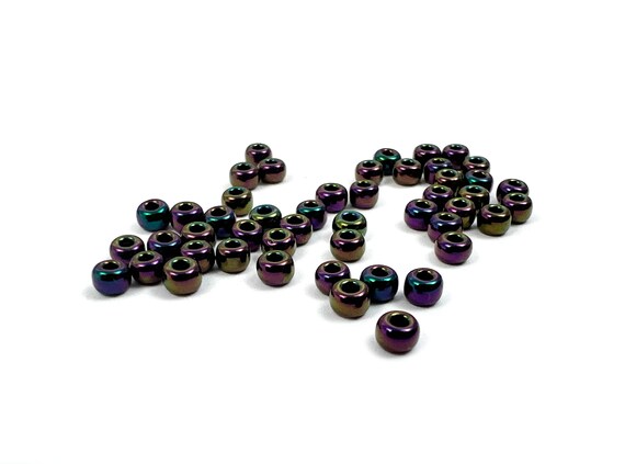 8-454, Miyuki 22g Metallic Dark Plum Iris 8-454, Miyuki 22g Metallic Dark Plum Iris