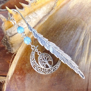 Aquamarine stone bookmark