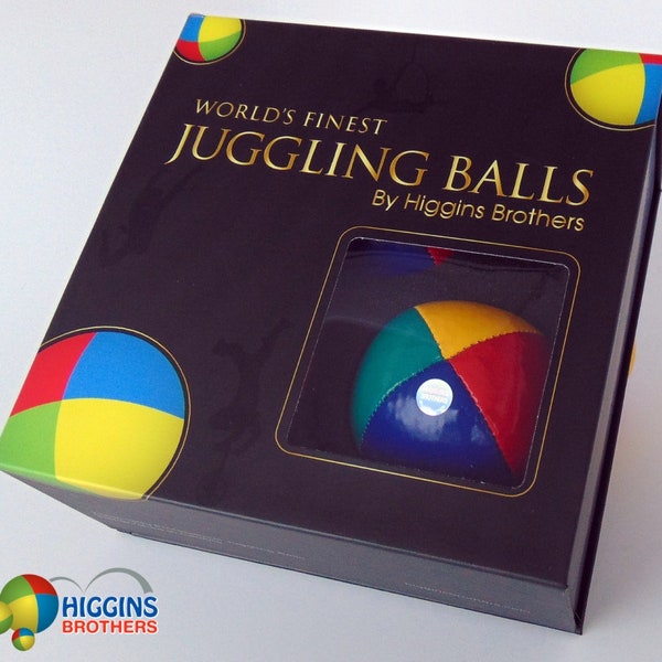 Higgins Brothers Juggling Balls Kit - World's Finest Boxed Set with 3 Juggle Ball Set