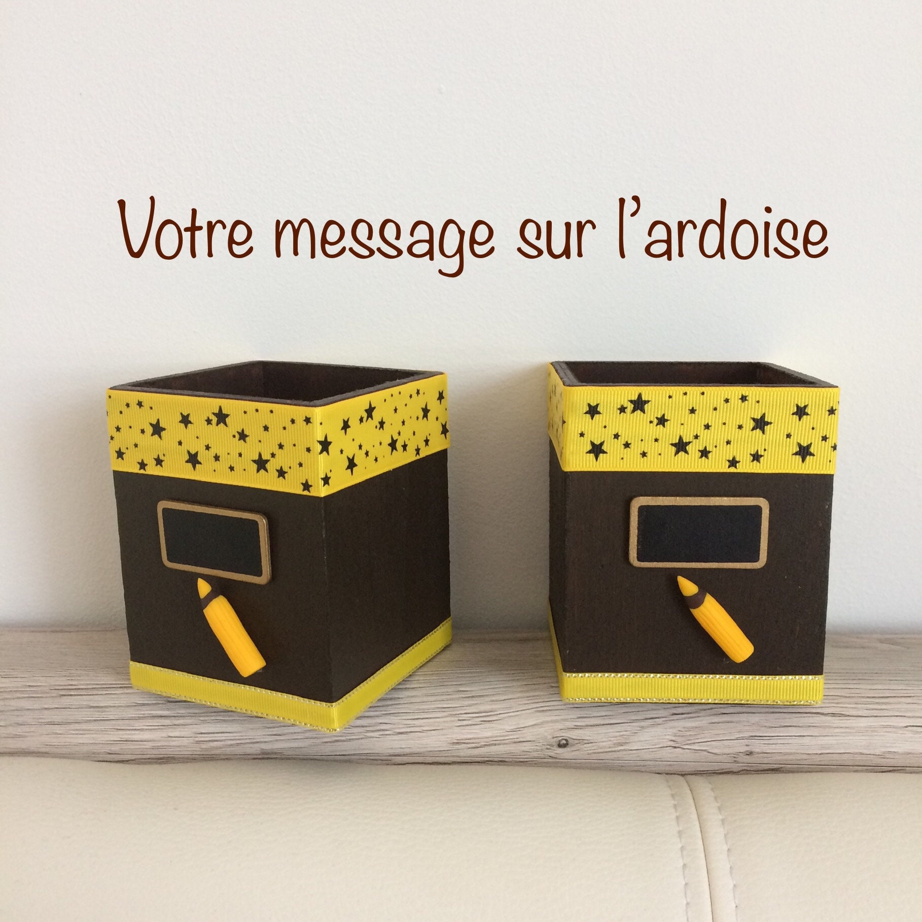 Cadeau Maitresse, Pot à Crayons, Cadeau Personnalisé, Merci Maitresse