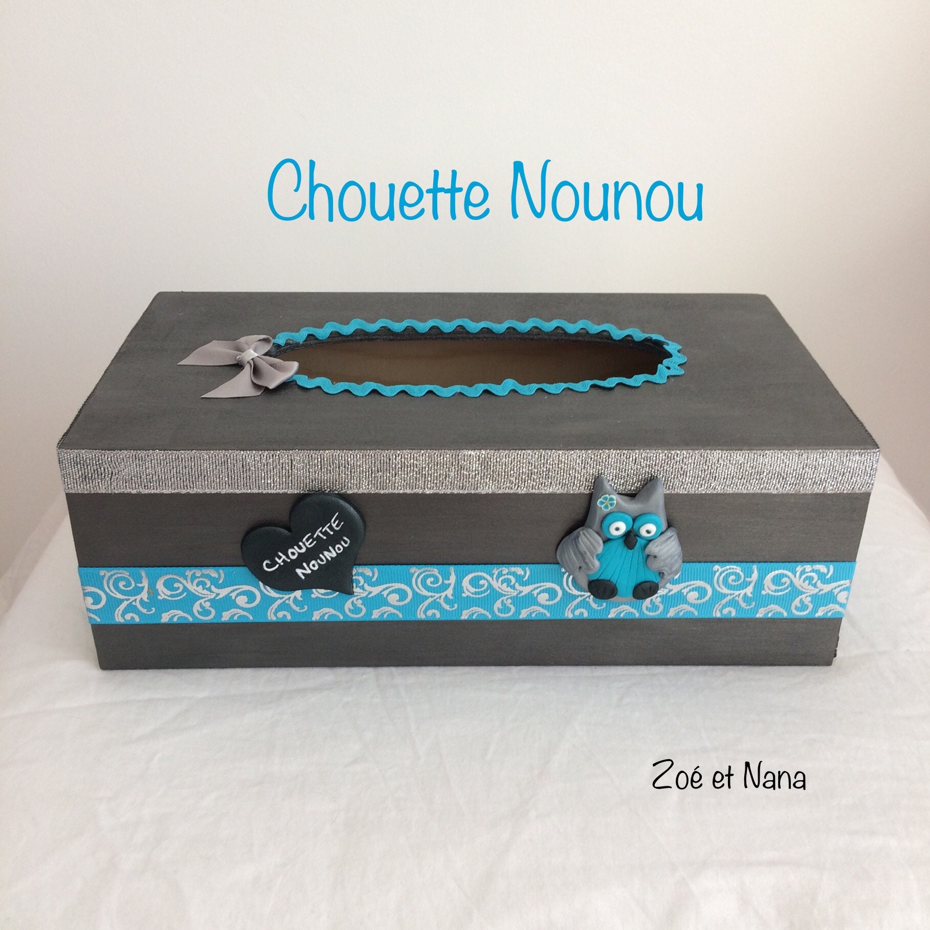 Chouette Nounou, Boite à Mouchoirs, Cadeau Personnalisé, Chouette, Maîtresse, Institutrice