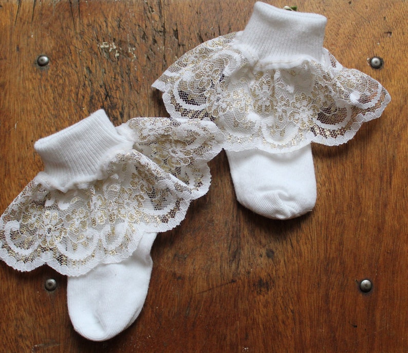 Baby girl / toddler frilly lace socks Etsy