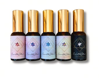 Mini juego de perfume terapéutico Earth Star: un kit de herramientas de aromaterapia, perfume natural, brumas de aceites esenciales, juego de perfumes, tamaños de muestra