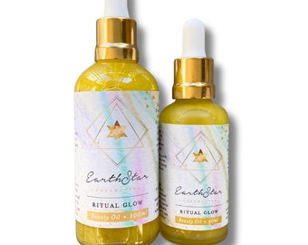 Ritual Glow Beauty Oil - Rejuvenating Face Oil - Anti Ageing - Skin Moisturiser - Oil Serum - Skincare Routine