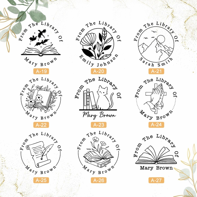 Book Embosser Stamp, Personalized Book Embosser, Custom Library Embosser, From the Library of, Ex Libris, Book Lover Gifts, Best Friend Gift image 5