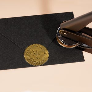 Stampante per buste da matrimonio personalizzata, stampante per monogramma cognome personalizzato, stampante per logo iniziali coppia, timbro per stampaggio logo personalizzato