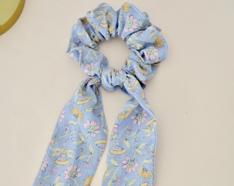 Chouchou scarf - Sky blue linen