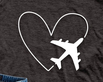 Plane Route line Heart Svg Love Heart Flight Route SVG Travel Lovers Svg Cut file Valentine's Day Svg Love svg Gift Cricut Htv Svg Png Dxf