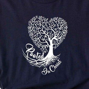 Rooted in Christ SVG, Scripture svg, Bible Verse svg, Christian Quotes svg, Faith svg