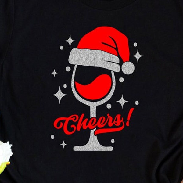 Santa Wine Glass - Etsy