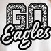 Go Eagles Leopard SVG Go Eagles Football Svg Run Eagles Svg - Etsy