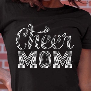 CHEER MOM Strass Vorlage SVG, Cheerleader Mom Strasssteine svg, Crystal Bling Transfer svg, Hotfix Sparkle Pattern, Cricut svg