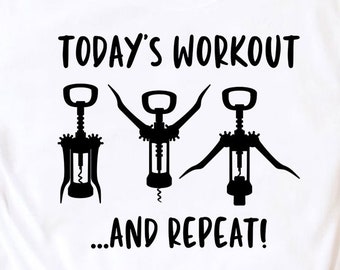 Wine Workout Svg, Funny Mama Mom life Wine Workout Svg Fitness Svg Silhouette Cut file SVG Cricut Sublimation Png