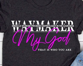 Waymaker Miracle Worker SVG Faith Christian Cut File PNG (Digital Download)