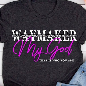 Waymaker SVG Cut file, Miracle Worker SVG, Promise Keeper svg, Faith SVG, God svg, Religious svg, Religion svg, Christian svg Cricut