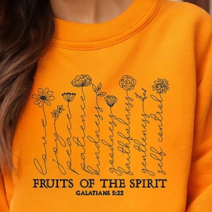 Fruits of the Spirit Machine Embroidery Design, Christian Embroidery Design, Faith Embroidery