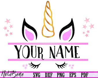 Download Unicorn Name Svg Etsy