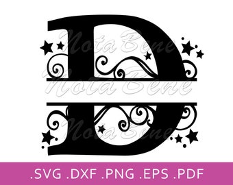 Download Fancy Letter D Svg Etsy