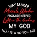 Waymaker Miracle Worker Embroidery Design, Faith Embroidery Fill Stitch ...
