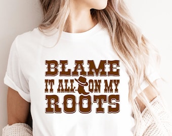 Blame It All On My Roots SVG, Southern Girl SVG, Country Girl Quote svg, America USA svg cut files, Silhouette, Cricut