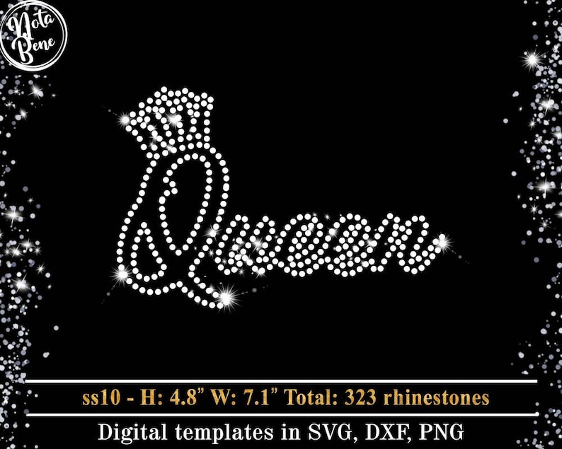 Princess Rhinestone Svg Queen Rhinestone Template SVG, Bling Shirt Design, Cricut (digital ...