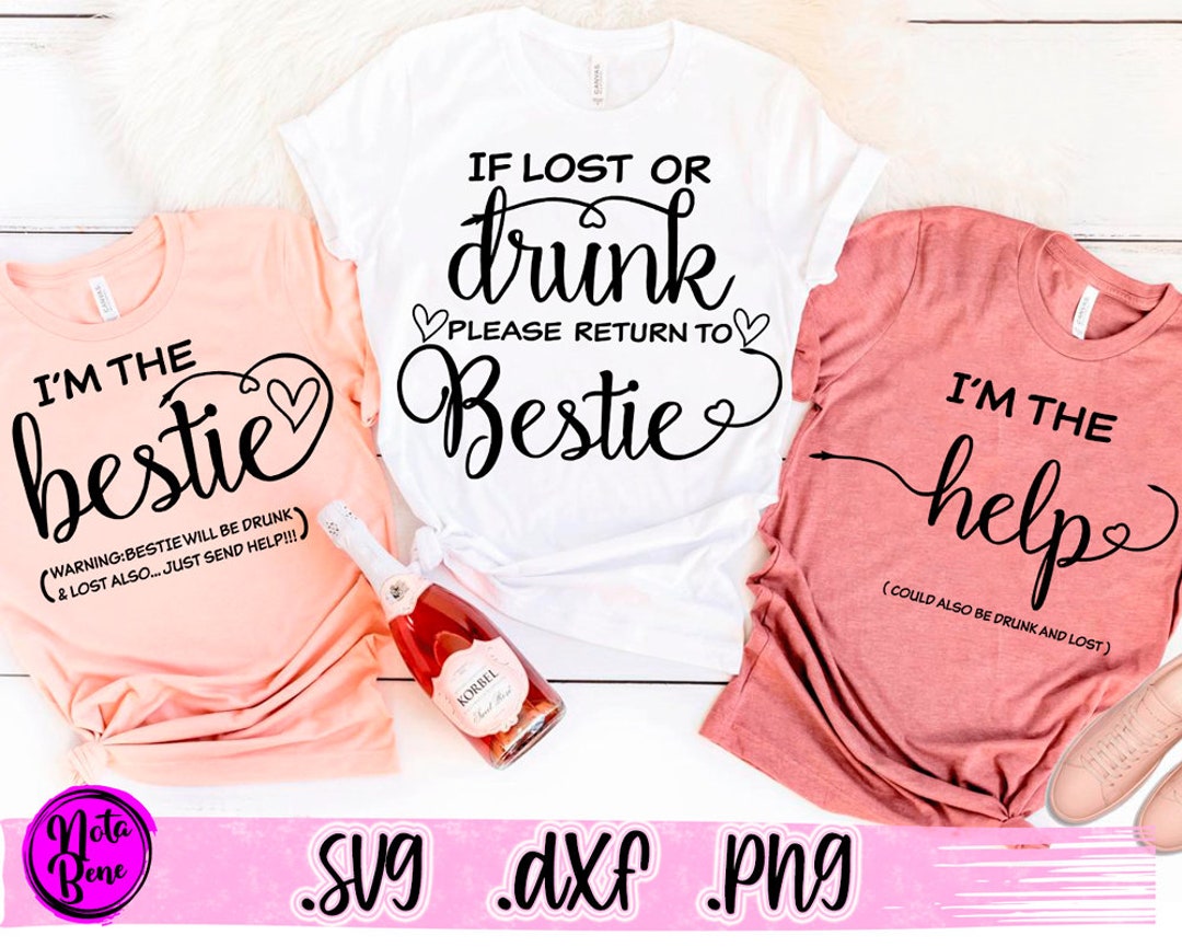 If Lost or Drunk Please Return to Bestie SVG Best Friends Matching