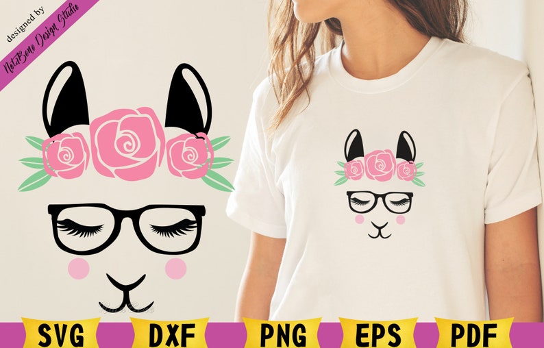 Download Llama SVG Cute Llama Birthday Girl Cute Llama Face in | Etsy