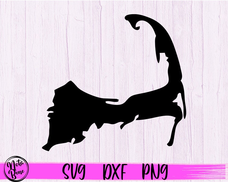 Cape Cod Outline Svg Map Svg Cut File Map Silhouette Design Etsy