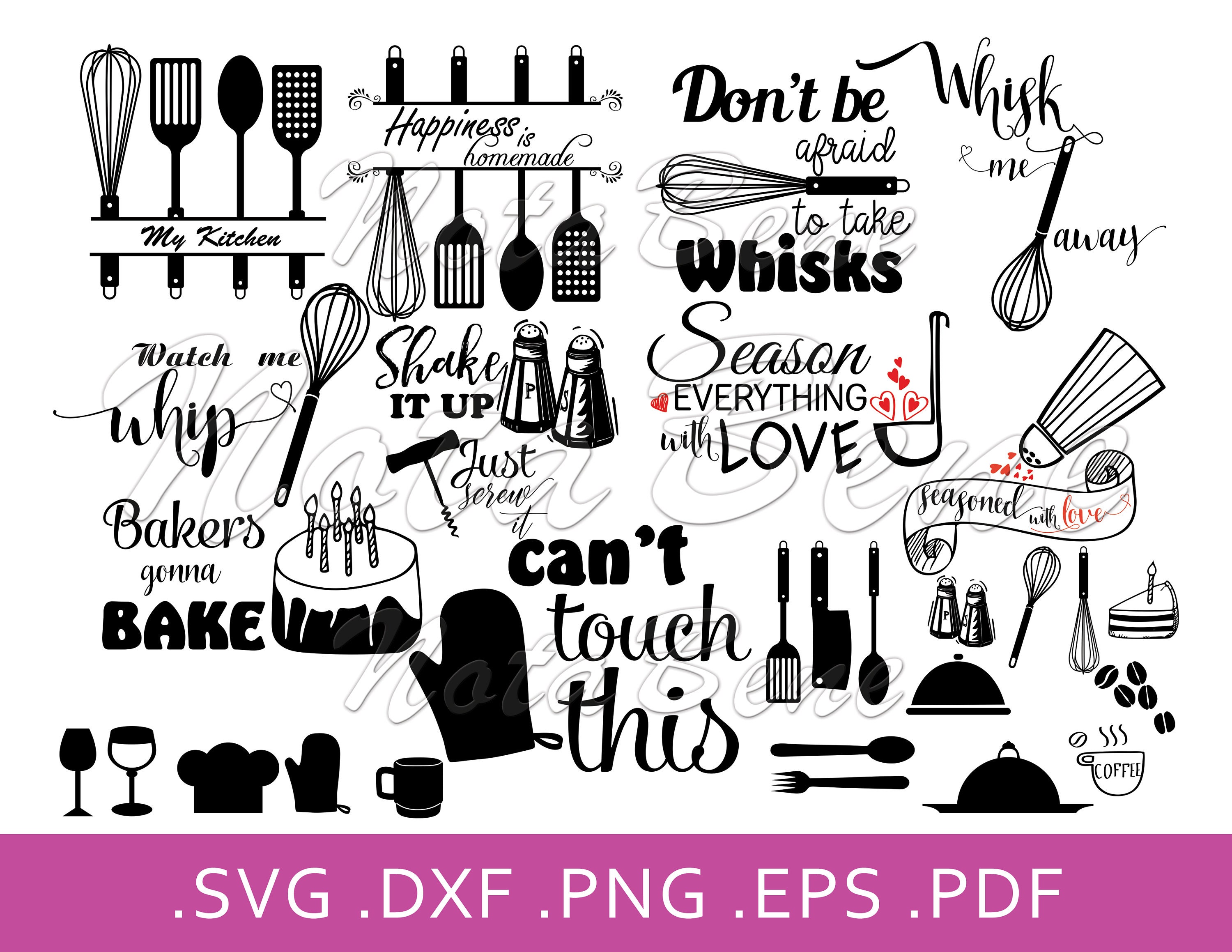 Download Kitchen Svg Bundle Baking Svg Kitchen Utensils Svg Kitchen Etsy