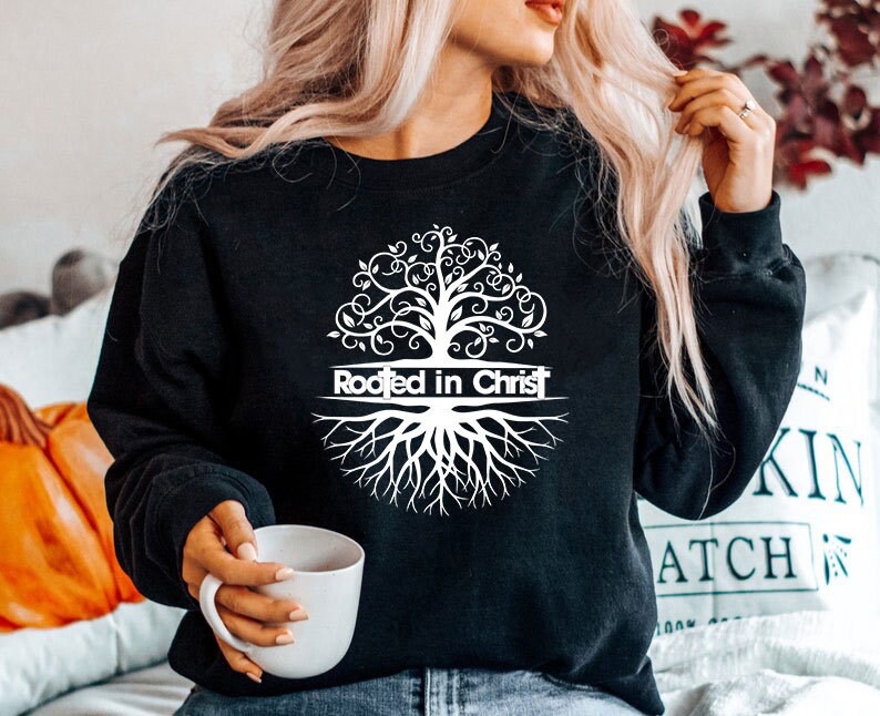 Rooted in Christ SVG Tree Roots Svg Bible Verse Svg - Etsy