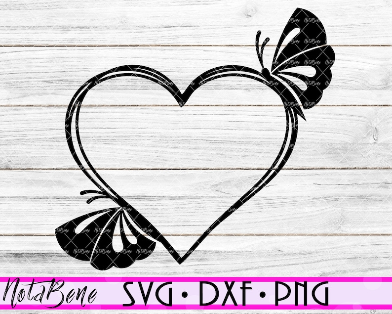 Free Free Butterfly Heart Svg 614 SVG PNG EPS DXF File