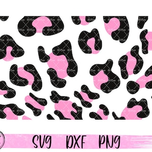 Leopard Pattern SVG Circut, Pink Leopard Svg, Animal Cheetah Print, Clip Art Svg, Svg Cutting file