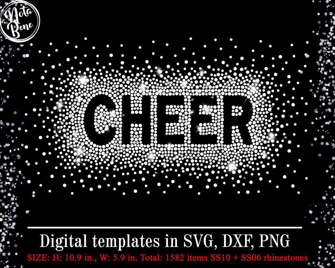 CHEER Rhinestone Template SVG Cheer Scatter Cheerleader Scattered CHEER Rhinestone Template SVG Cheer Scatter Cheerleader Scattered