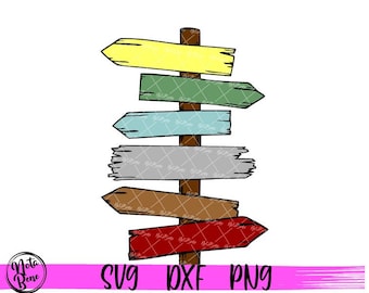 Señal de destino SVG, flecha de destino SVG, señal de carretera de madera SVG, plantilla de poste de señalización SVG, flechas de madera SVG, pancarta de madera Clipart SVG