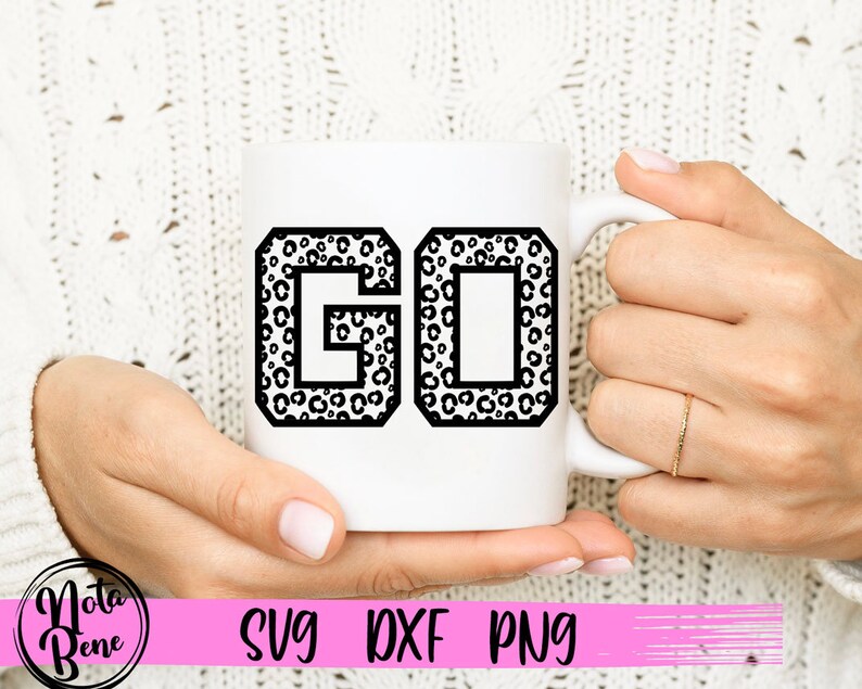 Go Leopard Print SVG Go Cheerleader Svg Go Cheetah Print - Etsy
