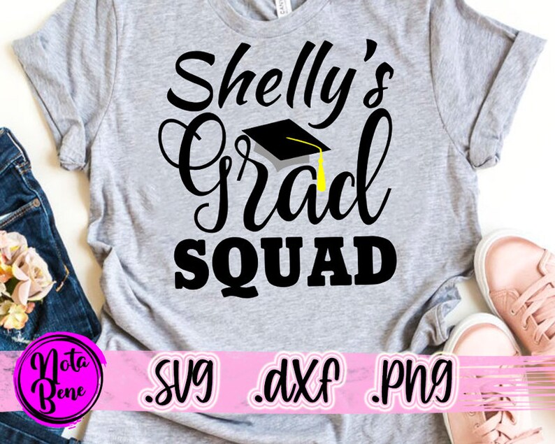 Download CUSTOM Name Grad Squad 2021 SVG Cut file Graduation Svg | Etsy