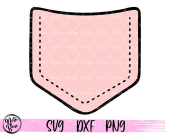 Shirt Pocket Svg, T-Shirt Pocket SVG, Dress Shirt Pocket Protector Svg, Clipart Cricut Silhouette Cut File Svg