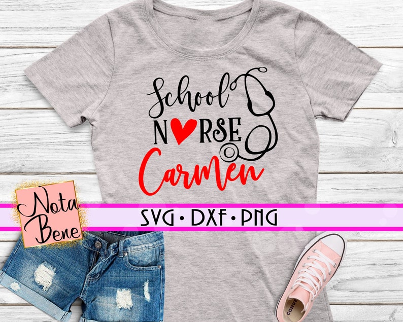 Download CUSTOM School Nurse SVG Custom Nurse Shirt Svg Nursing ...