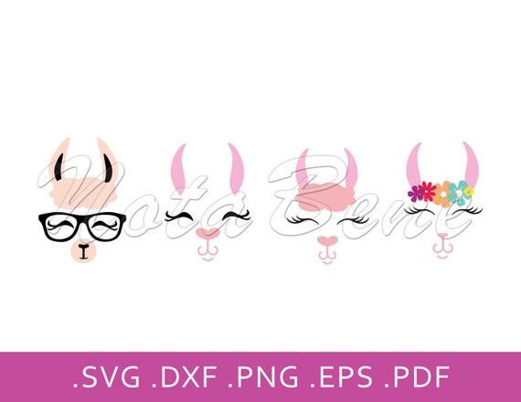 Download Free Llama Faces Svg Cute Llama Faces T Shirt Design Cut Files For Etsy SVG Cut Files